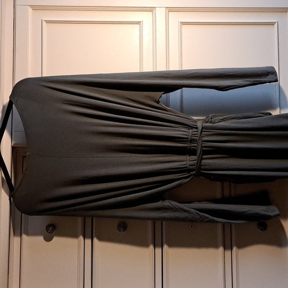 Gap Long-sleeved Wrap Belted Pocket Jumpsuit Grey Women's Size XXLARGE N… - Picture 11 of 15